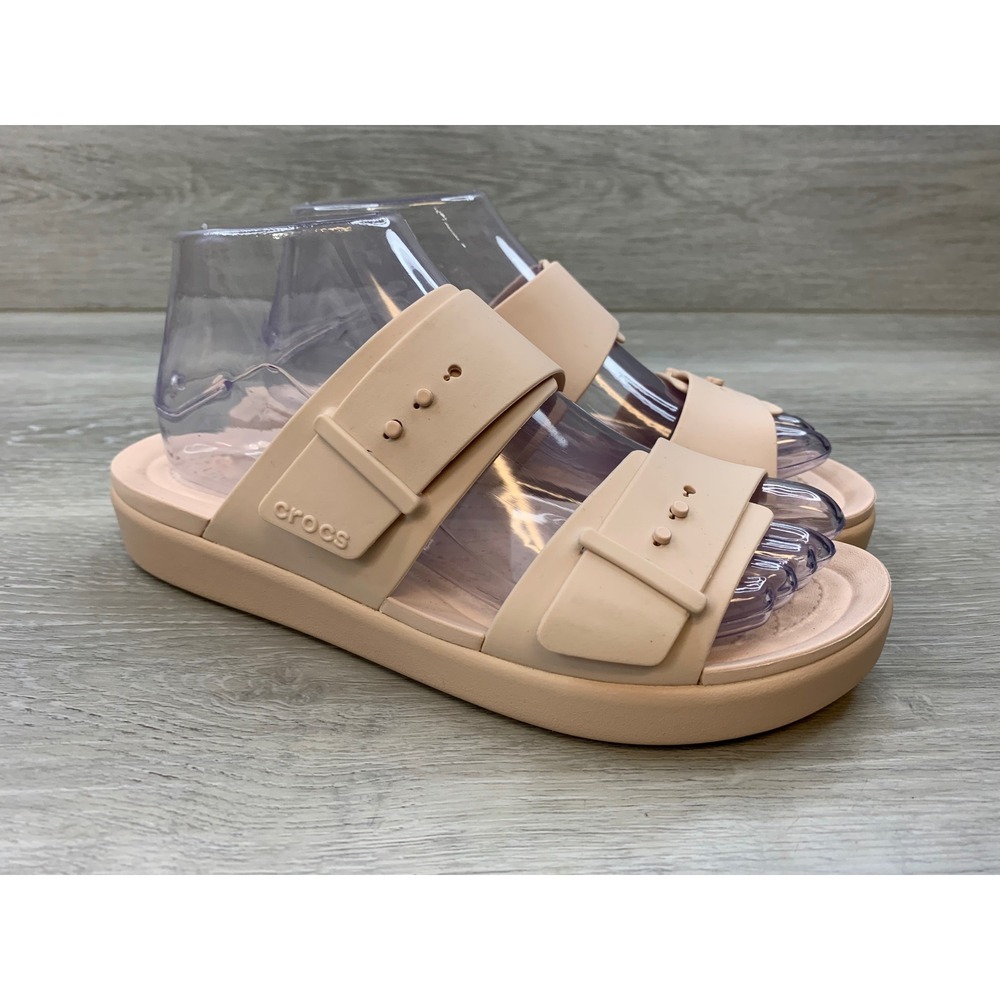 Crocs LiteRide 360 Sandals Pink Peach Slides Women's Size 8 Casual Shoes